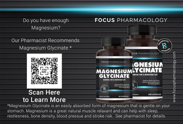 Focus Pharmacology - 30PK - Magnesium QR Cards